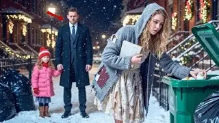 Миллионер-одинокий отец нашел бездомную женщину, копающуюся в мусоре в сочельник — что она сказала…