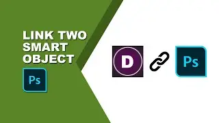 How to link two smart objects in Photoshop | Link two shapes in Photoshop
