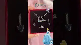 Reorah Cinderella Takı Seti 💙#cinderella #cinderellay&uuml;z&uuml;k #disney #crown #mavi #kolye #hediye