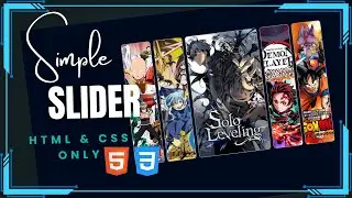 SIMPLE IMAGE SLIDER USING HTML & CSS ONLY | #02