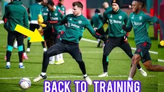 TEN HAG HUGE BOOST AS MASON  MOUNT  RETURNS BACK TO TRAINING AFTER AN INJURY,,,