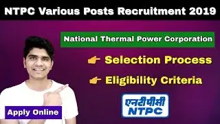 NTPC Various Posts Recruitment 2019 | Exam Pattern | Apply Online