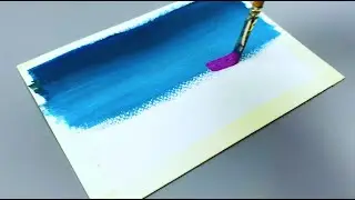 Tiny Light House | How to Paint Colorful Easy Acrylic Painting | Painting Tutorial | Relaxing ASMR