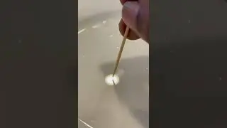 An experiment with water, light and shadow #experiment #satisfying #science