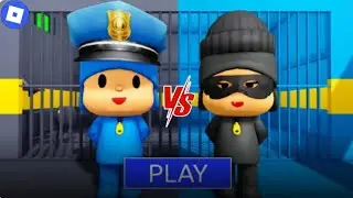 NEW UPDATE! | POCOYO POLICE VS THIEF PRISON RUN! (Obby) #roblox #games #funny #obby #edit