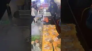 Chinese Street Food: Daily Life of Vendors & Delicious Steaming Grilled Cold Noodles