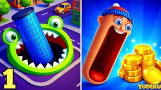 🕳️🧠 Hole.io X Hopping Head &ndash; Swallow & Bounce! 😱🔥