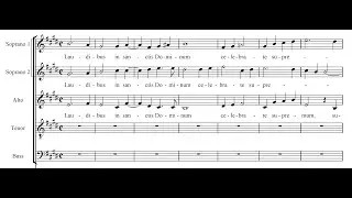 Byrd, Laudibus in sanctis (from Cantiones sacrae II, 1591) - (score)