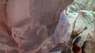 Rappelling Cassidy Arch in Capitol Reef National Park