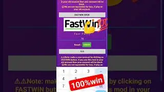 back to back win in fastwin  mod..dm on Insta #viral #fastwinapp #trending #fastwinhack #backtoback