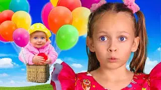Canci&oacute;n de un globo y Ayuda a las mu&ntilde;ecas | Maya Mary Mia Familia | Canciones Infantiles