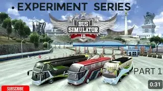 Experiment series of bus simulator indonesia game ( part 1)🤯🤯