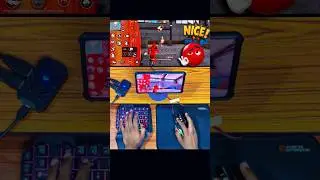 🔥Free Fire Mobile Pc Setup with Mix Pro🔥| ⌨️🖱📱 free fire #freefire #mixpro #handcam #shorts
