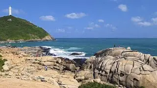 Китайский каменный парк Хайнань Вэньчан, 4K60, пешеходная экскурсия