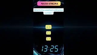 Math Enigma: The Smallest Odd Prime #braingame  #collegeprep #interactivelearning