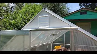 Exhaust Ventilation fan for a harbor freight 6x8 GreenHouse