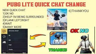 QUICK CHAT CHANGE PUBG LITE INTO GIRL VOICE