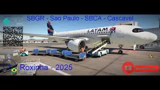 🔴X-PLANE 12 A320  ToLiss    + VISUAL XP + Tour Roxinha 2025 IVAO SBGR - Sao Paulo SBCA - Cascavel 🔴