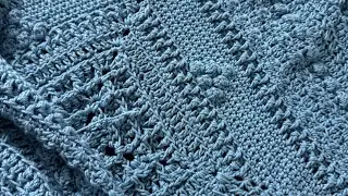 Crochet Inspired by Grace baby blanket WIP #crochet #babyblanket #wip