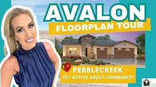 PebbleCreek Goodyear, Az| Most Popular Floor plan | Avalon Model Tour| Retiring in Phoenix