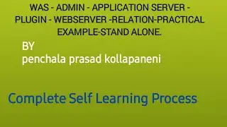 WAS   Admin   Application Server  Plugin  WebServer   relation   Practical examples      STAND ALONE