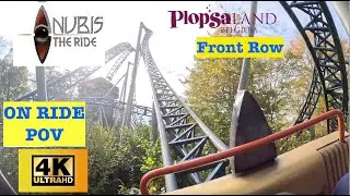 Anubis The Ride ON RIDE POV Front seat - 4K  - Plopsaland Belgium