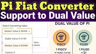 Pi Fiat Converter Support To Dual Value | Pi Network New Update | Pi Price Prediction