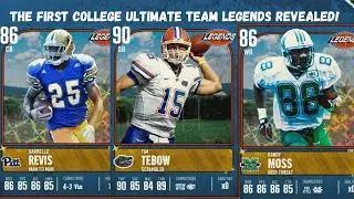 The First College Ultimate Team Legends Revealed! Randy Moss! Tim Tebow! Revis and more!