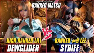 TEKKEN 8 ▰ DEWGLIDER (Lili) vs STRIFE (#9 Ranked Lee) ▰ T8 HIGH LEVEL GAMEPLAY