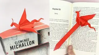 Paper DRAGON BOOKMARK 🐉 How to make a paper dragons