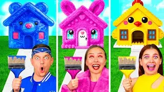 One Colored House Challenge | Prank Wars by BaRaFun Challenge