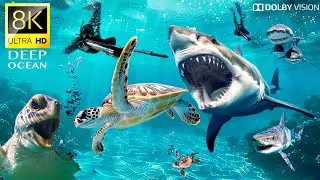 Sea Turtle Survives Tiger Shark Attack :Deep Ocean Wonders |Exploring Turtle Life... #turtle #shark