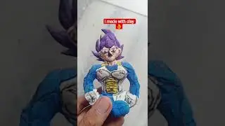vegeta made with clay #vegeta #subscribe #shorts