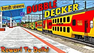 12985/Jaipur - Delhi Sarai Rohilla AC Double Decker Express Journey Rewari To Delhi / Msts Live