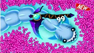 Shark Monster Snake Vs Multiple Pro King Snake Snakebattle Snake.io Gameplay