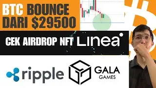 BTC BOUNCE dari $29500 | Update Gala XRP | Cek Airdrop NFT Linea