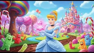 Cinderella in the Candy World 🍭✨ | Sweetest Cartoon Adventure for Kids
