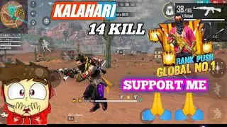 14 kill in Kalahari squad match //🔥free fire🔥//SYBOSS GAMING