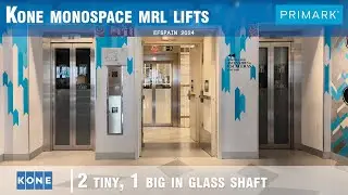 Side KONE Monospace MRL lifts @ Primark Gran Vía, Madrid