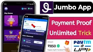 🤑 Jumbo App | Jumbo App Se Paise Kaise Kamaye | Jumbo App Withdrawl | Jumbo Fantasy Game
