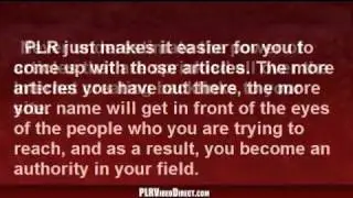 How To Get The Most From Your PLR