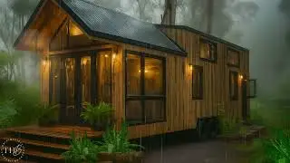 Rainforest Tiny Home | Cozy Rain Ambience with Birds for Sleep, Focus & Relaxation