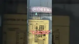 On load tap changer with tap position indicator #substation #youtubeshorts #viral #trendingshorts