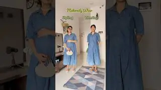 Maternity dress | Pregnancy Putfit | Styling vs. Wearing 🦋 #shortvideo #shorts #short #styling