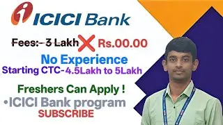 ICICI Aspire Program 🔥 1st Ever FREE Banking Program | No Fees | Best Opportunity for Freshers