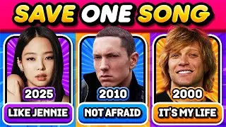SAVE ONE SONG PER YEAR 🎵 2025 - 2000🔥Most Popular Songs | Music Quiz