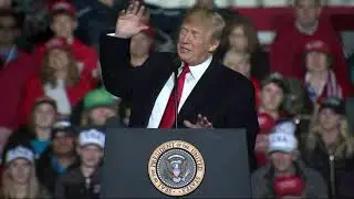 Trump tries nicer tone after bomb threats