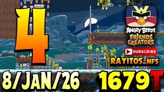 Angry Birds Friends Level 4 Tournament 1679 Highscore  POWER-UP walkthrough
