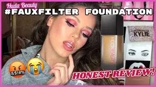 💄😱 HUDA BEAUTY #FAUXFILTERFOUNDATION HONEST REVIEW + DEMO & FIRST IMPRESSION 😱💄
