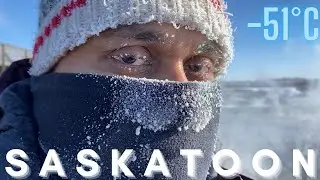 Walking in Saskatoon Winter Wonderland | -51 Extreme Cold Weather